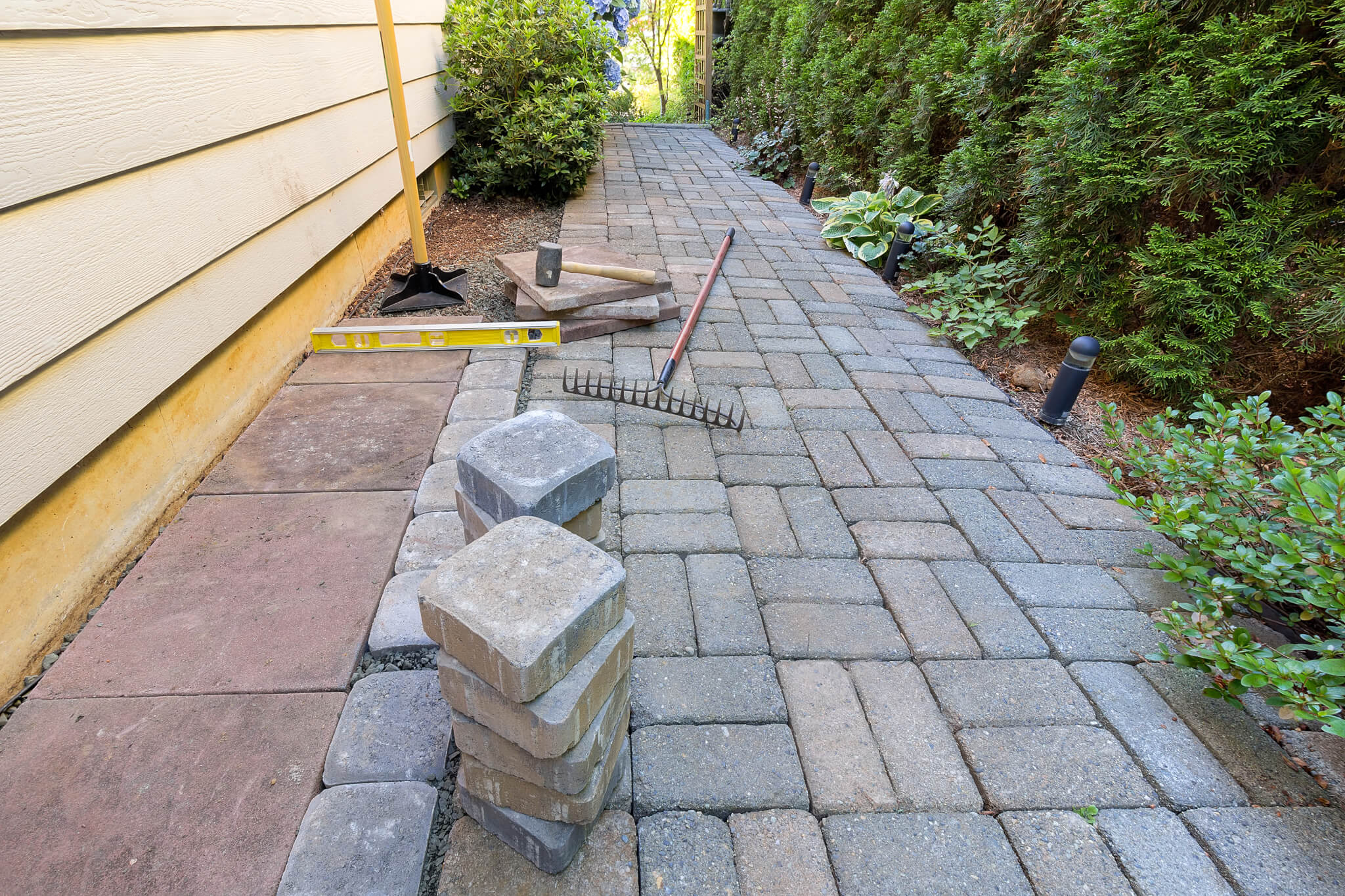 Hardscaping in Goshen project 3