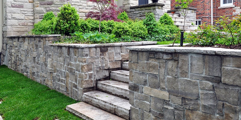 Retaining Wall Installation in Granger project 1